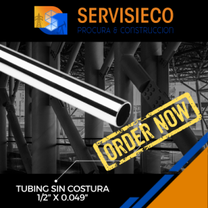 Tubing Sin Costura 1/2″ x 0.049″ (20 ft) ASTM A269 Acero inoxidable Grado 316L