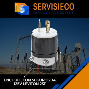 ENCHUFE CON SEGURO 20A, 125V LEVITON 2311